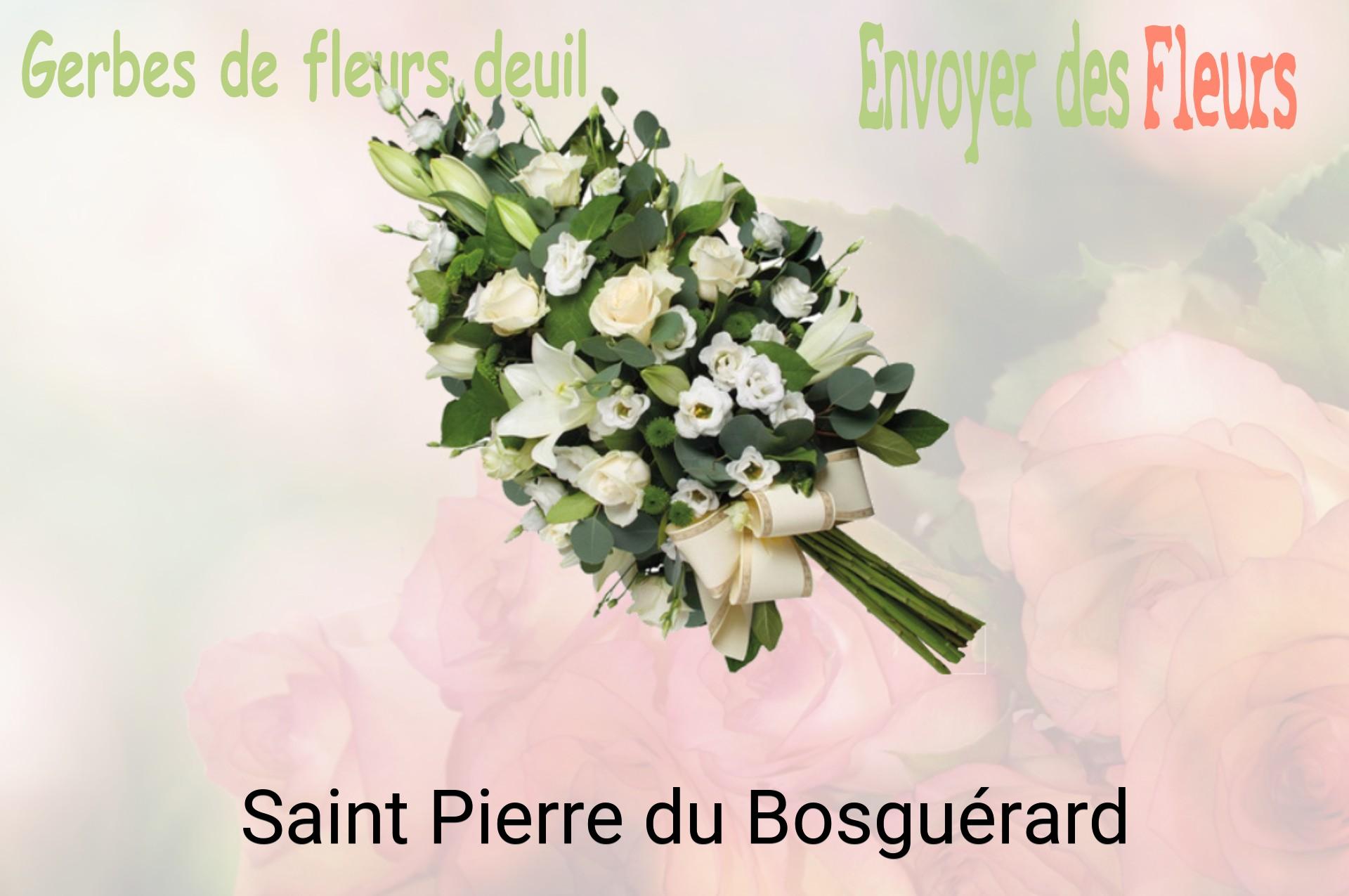 Gerbe de fleurs de deuil livrée à Saint-Pierre-du-Bosguérard